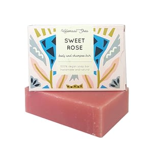 HelemaalShea Sweet rose hair and body soap 110g