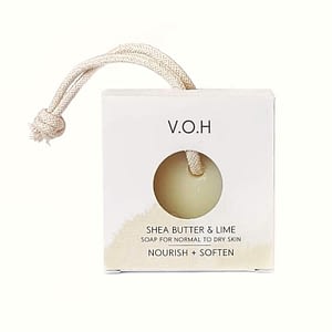 V.O.H Creamy Shea Butter & Lime Soap on a Rope 90g