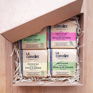 Gift set of 4 La Corvette organic soap bars